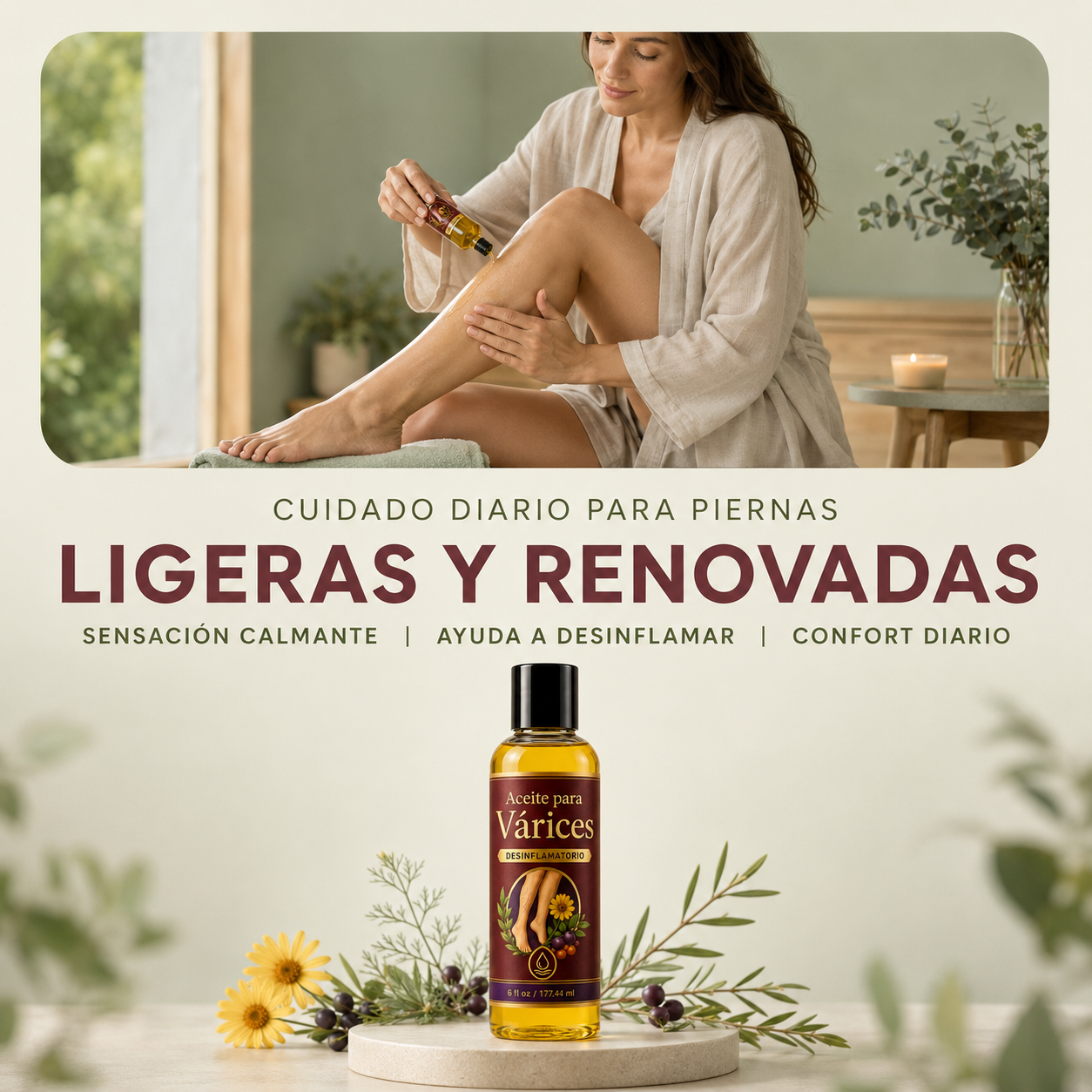 Aceite Desinflamatorio de Varices