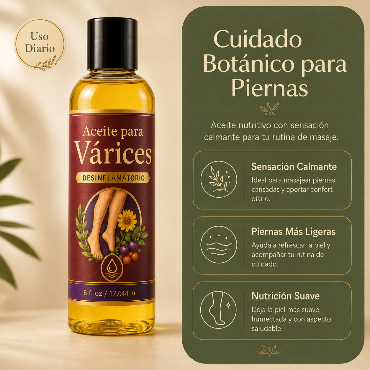 Aceite Desinflamatorio de Varices